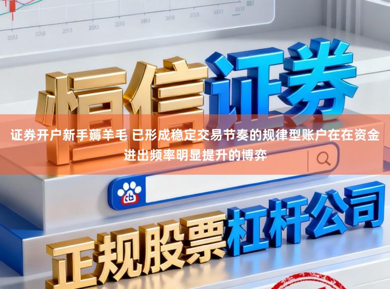 证券开户新手薅羊毛 已形成稳定交易节奏的规律型账户在在资金进出频率明显提升的博弈